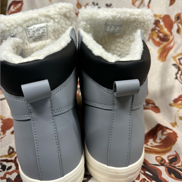 Mens Snow Boots Winter Warm PU Leather Sneakers Fashion Ankle Booties - Picture 4 of 8